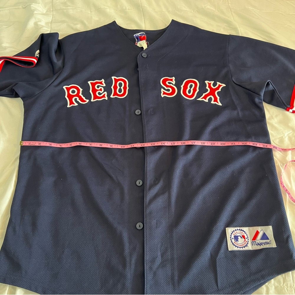 Men’s Vintage Red Sox throw back Jersey - Picture 10 of 13